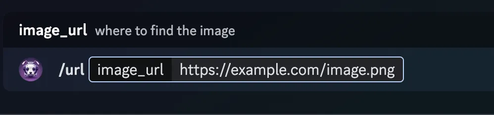 Providing Image URL for the /url command